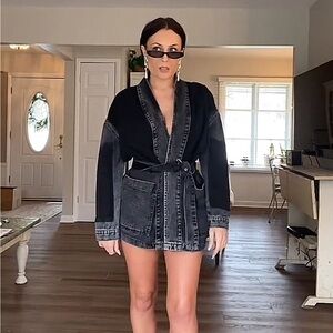 Trendyol denim shirt collar jacket